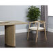 Jeremy Weathered Oak / Dove Cream Dining Armchair